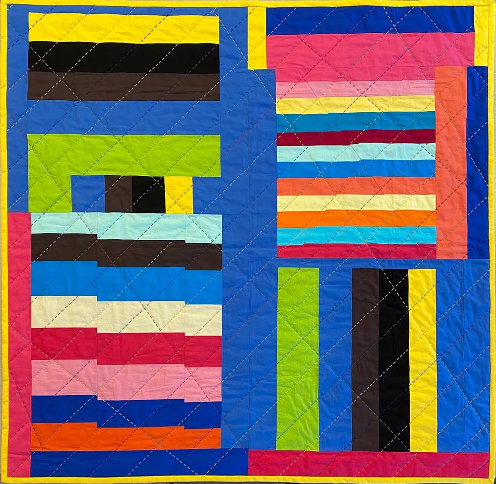 Textile work 'Quilt 5' from the New Folk series