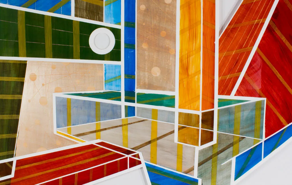 Detail of an untitled work from the Cartographstractions series