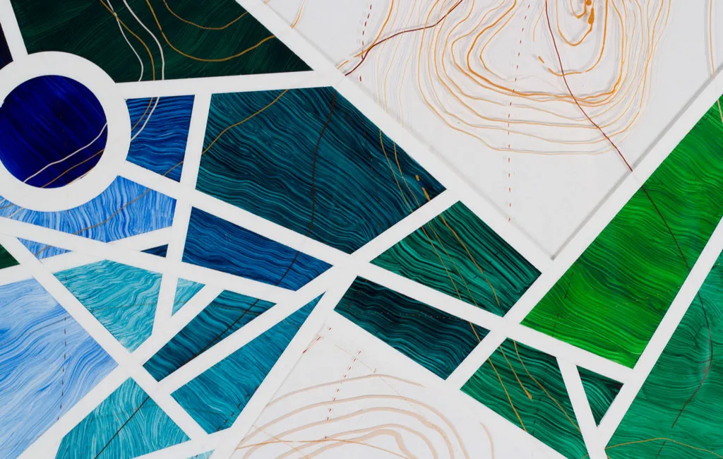 Detail of 'Cartographstraction 6' from the Cartographstractions series