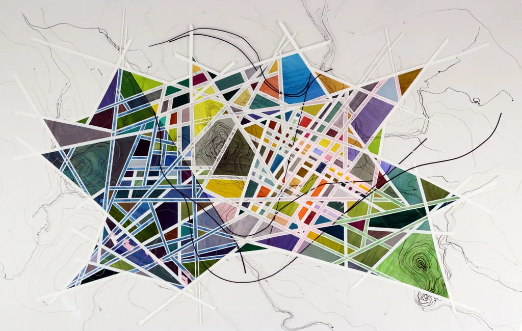 Untitled work from Jayson Ward's Cartographstractions series